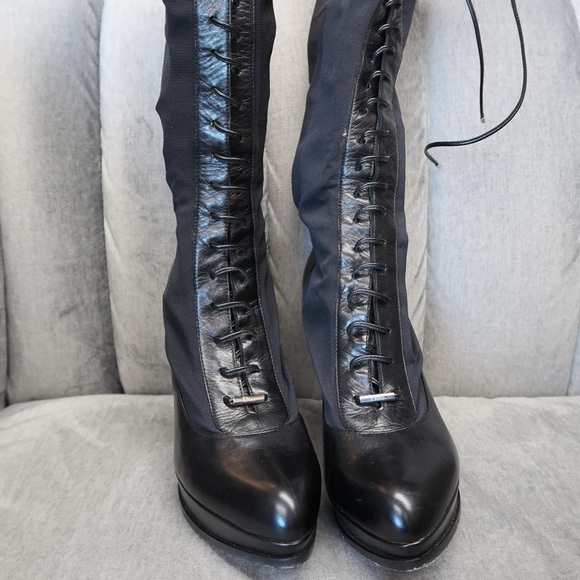 DIOR MESH LACE UP BOOTS - Picture 3 of 8